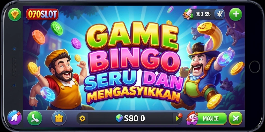 Tampilan utama gameplay Bingo yang seru di 070SLOT.