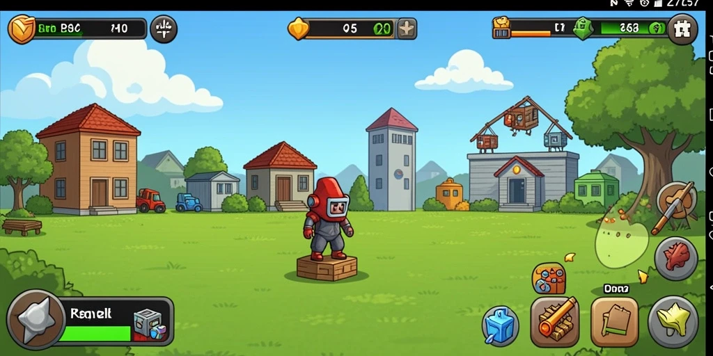 Tampilan gameplay Idle yang menarik dan penuh warna dari 2757.