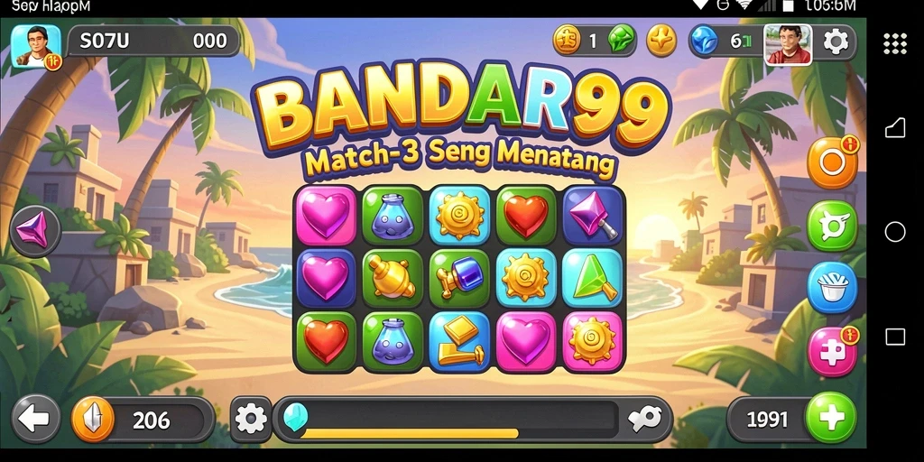 Tampilan gameplay penuh warna dalam BANDAR99 yang seru.