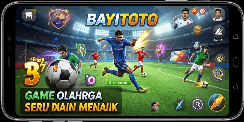Gameplay BAYITOTO dengan aksi olahraga yang seru dan mendebarkan.