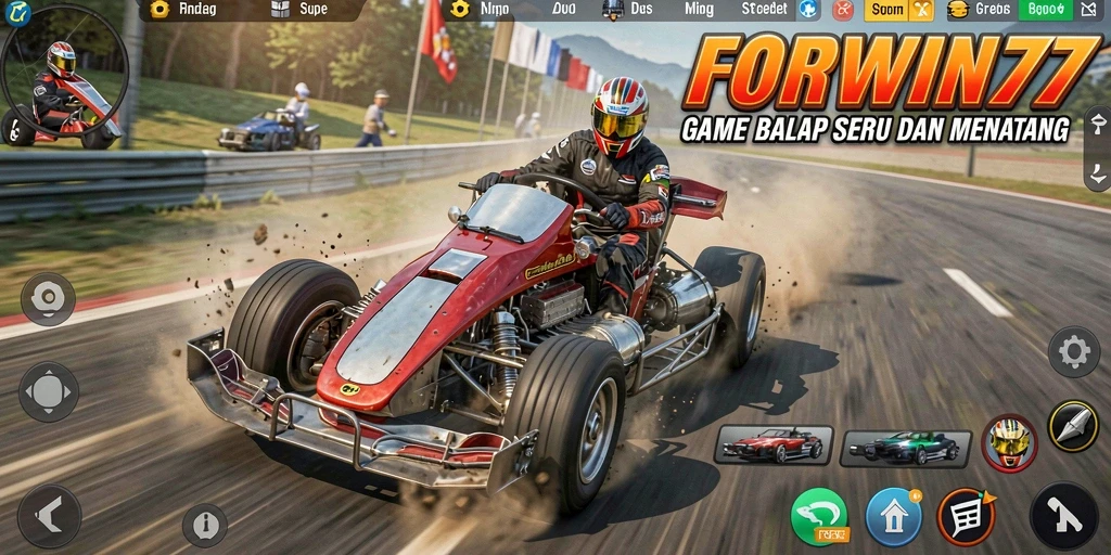 Gameplay intens dan penuh aksi dalam FORWIN77.