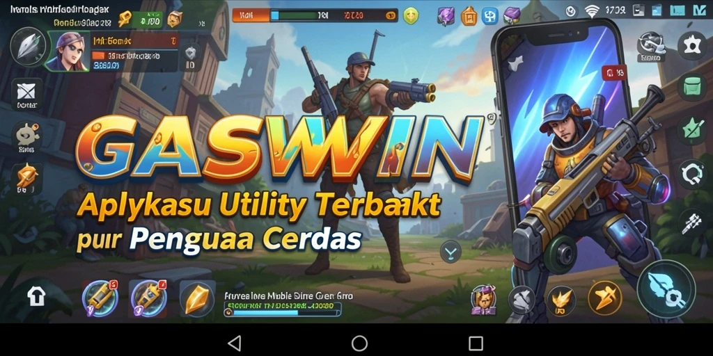 Tampilan utama GASWIN dengan fitur-fitur Utility yang bermanfaat.