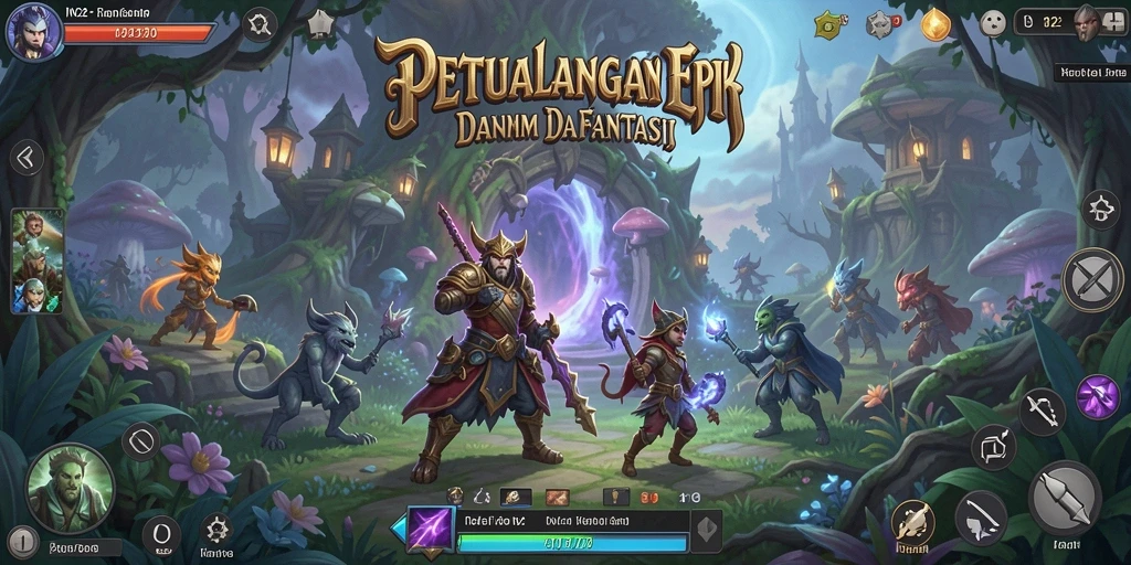 Tangkapan layar gameplay IN22 menampilkan karakter dalam pertempuran epik.