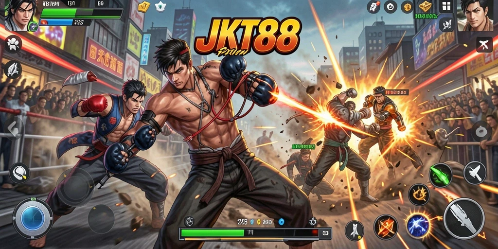 Gameplay seru JKT88 dengan aksi menegangkan di medan perang.