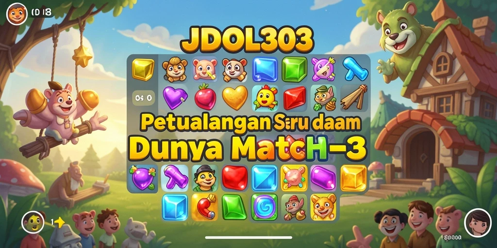 Screenshot utama JUDOL303 menampilkan gameplay seru dan penuh warna.