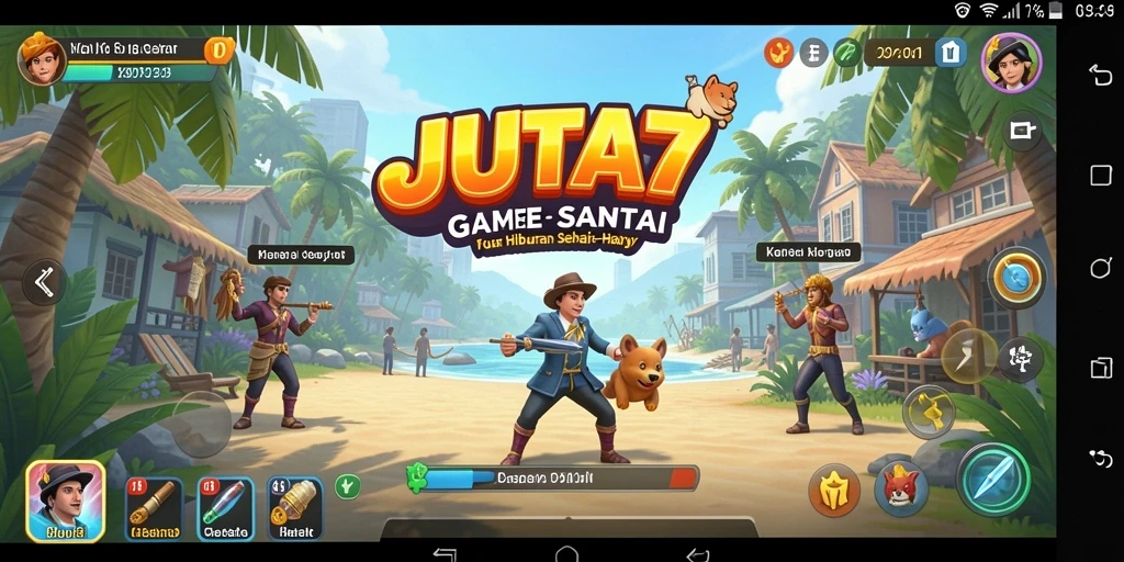 Tampilan gameplay JUTA7 yang menarik dan menghibur.
