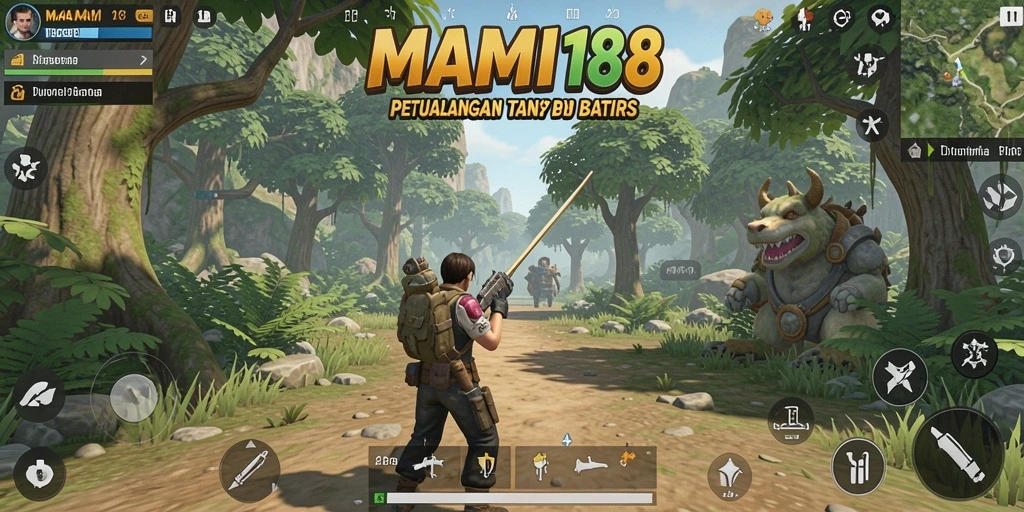 Screenshot gameplay MAMI188 menampilkan keindahan dunia terbuka.
