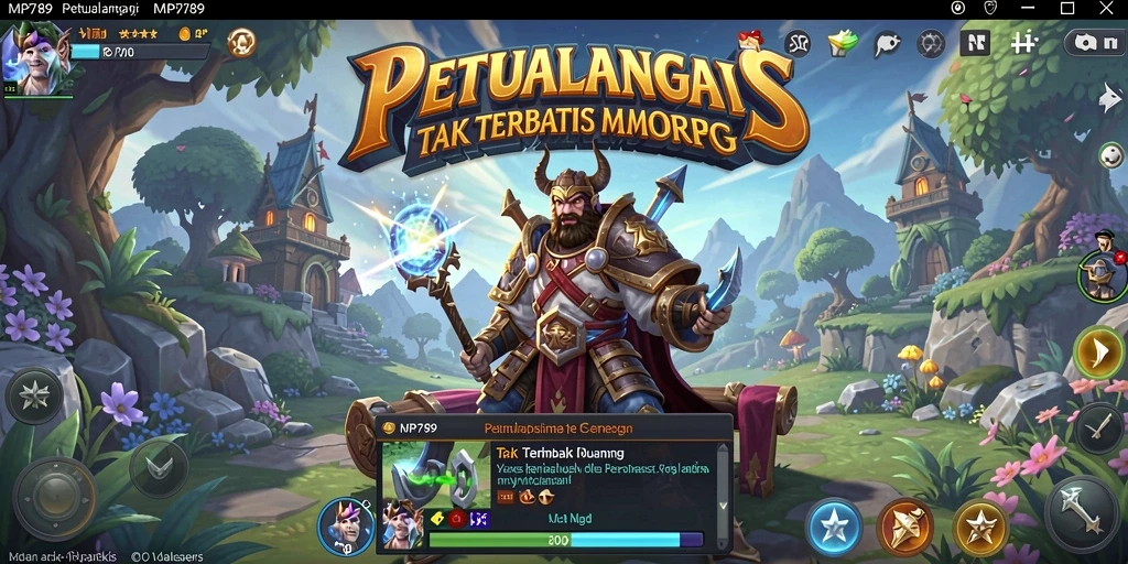 Tampilan menarik dari gameplay MMORPG yang mendebarkan.
