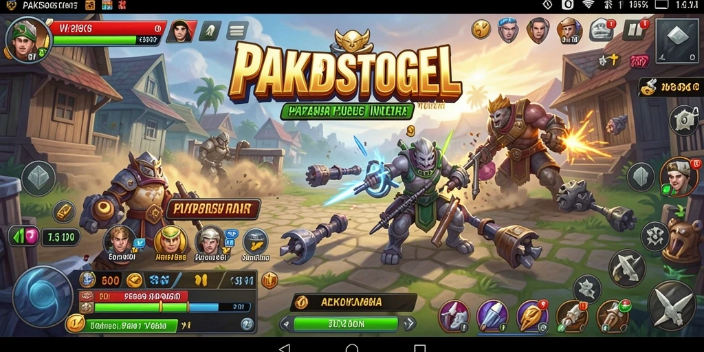 Tampilan aplikasi PAKBOSTOGEL dengan berbagai fitur Utility.
