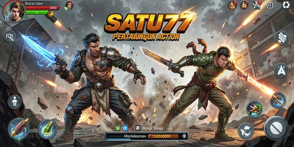 Screenshot SATU77 menampilkan aksi seru dalam gameplay yang mendebarkan.