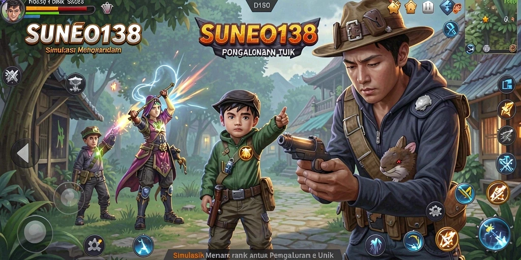 Tampilan screenshot dari gameplay SUNEO138 yang penuh warna dan detail.