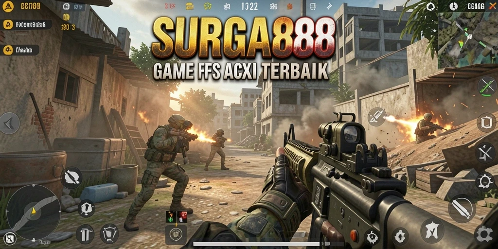 Gameplay SURGA88 menunjukkan aksi tembak-menembak yang mendebarkan.