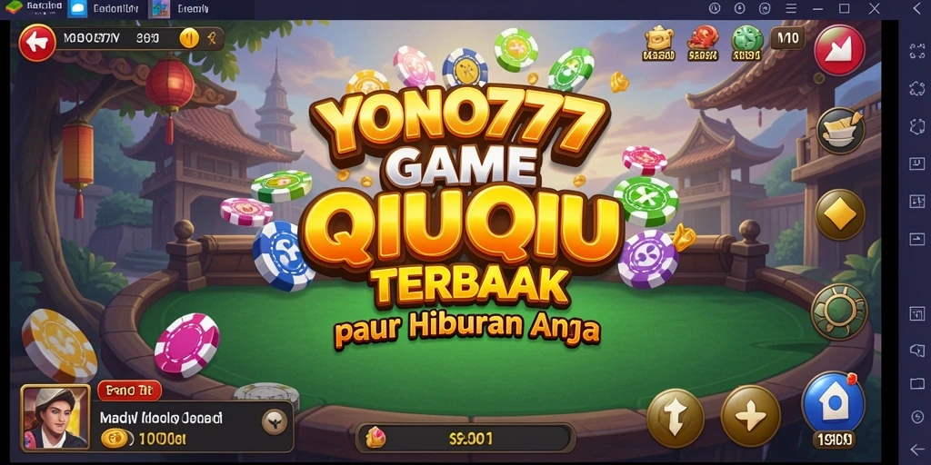 Tampilan gameplay seru YONO777 dalam pertandingan QiuQiu.