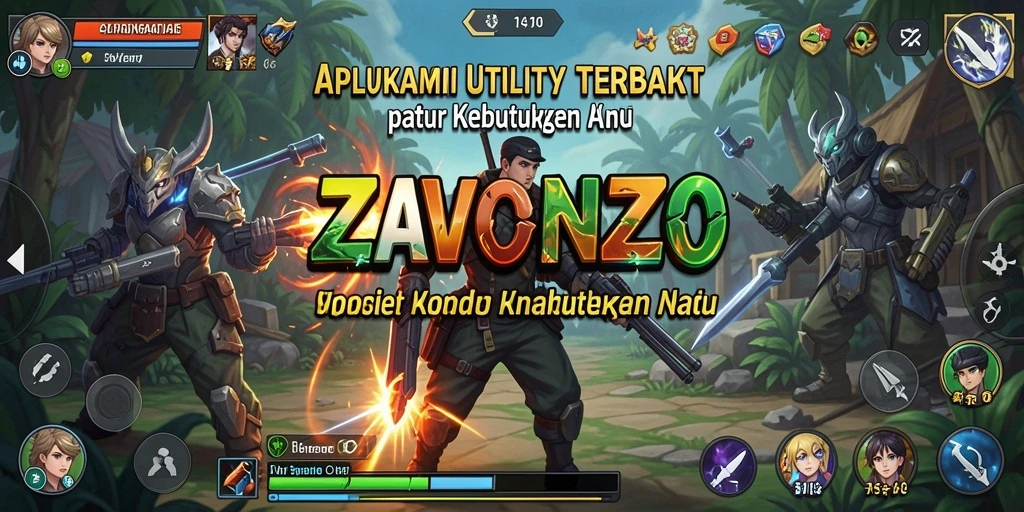 Tampilan antarmuka ZAVONZO yang menarik dan fungsional.